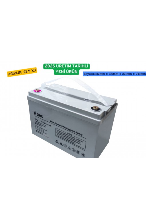 ttec 12V 100Ah Jel Akü 10 Adet ttec 12V 100Ah Jel Akü 10 Adet